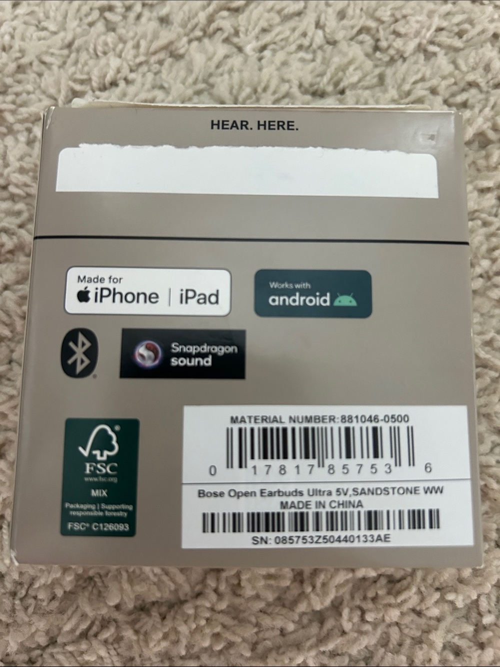 Bose Ultra open earbuds - sandstone - Picture 4 of 8